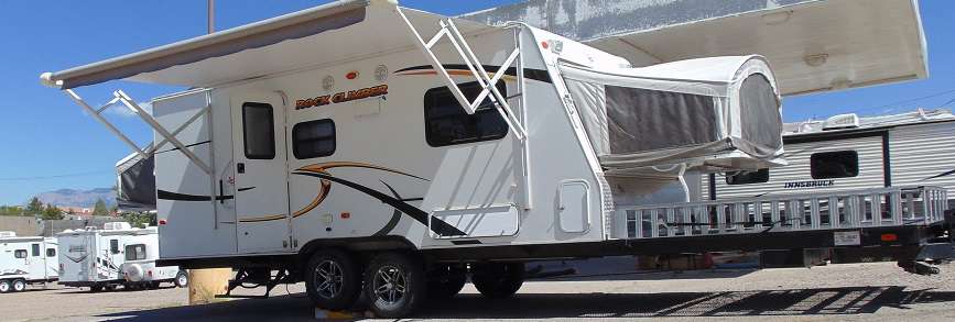 Travel Trailer - Toy Hauler - Hybrid - NonSlide Coyote Rock Climber