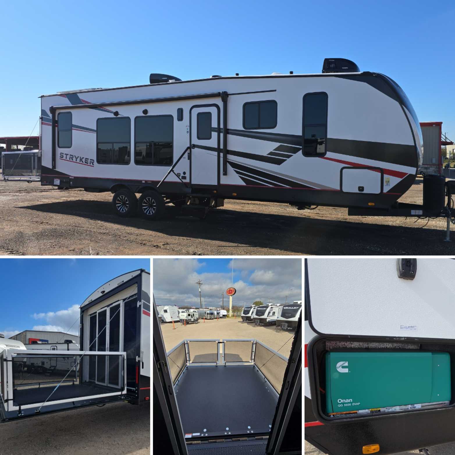 Travel Trailer - 1 Slide Out Stryker Toy Hauler ST3018