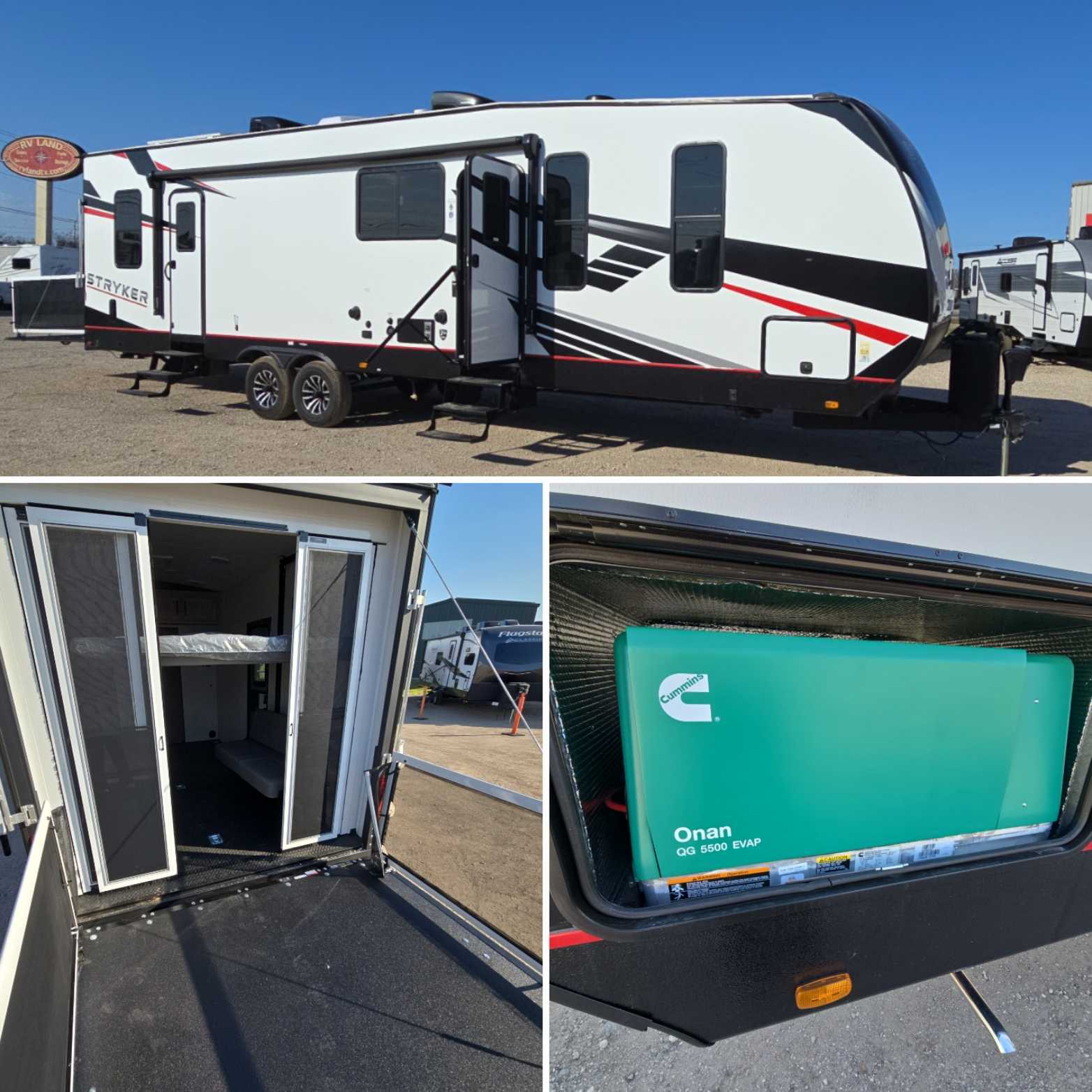 Travel Trailer - 1 Slide Out Stryker Toy Hauler ST3413