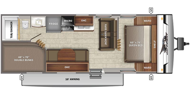 Travel Trailer - Non Slide Jayco Jay Flight 264BH